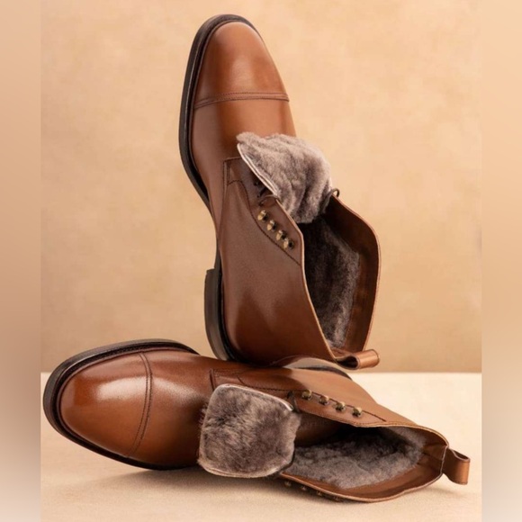 Meermin Oak Antique Calf Shearling lined Boots 7.5UK = 8.5US - Picture 5 of 5